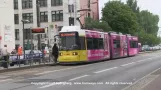 BVG sporvogne ved Stellingdamm, Köpenick, Berlin, Tyskland