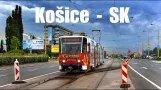 Košice Tram - VarioLF2+ & KT8D5 i byggepladsvanvid (2015)
