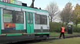 Metrolink Manchester media city manual point ændring (2010)