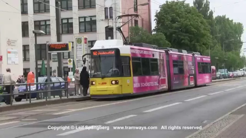 BVG Strassenbahn / Sporvogne ved Stellingdamm, Köpenick, Berlin, Tyskland