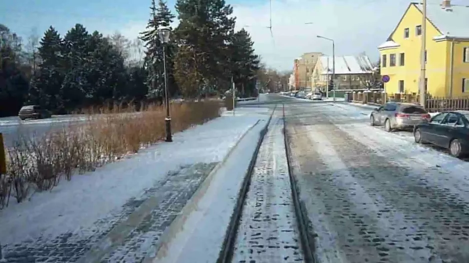 Chaufførkørsel med Naumburg sporvogn