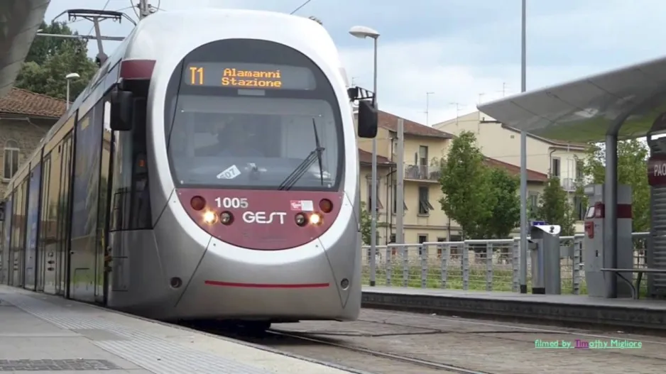 Firenze sporvognsnetværk - Sporvogne i Firenze, Italien i 1080p (2016)