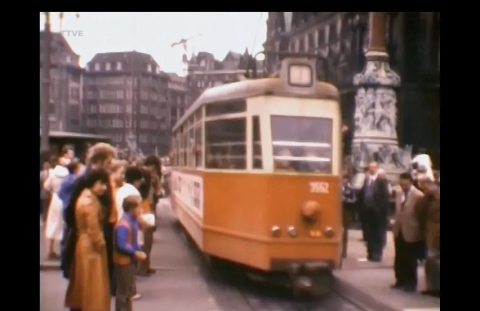 Hamburg Tram Hamburg, V6E Rathausplatz 1. oktober 1978 Sporvogn, Tram Traffic Transition Original Sound HD