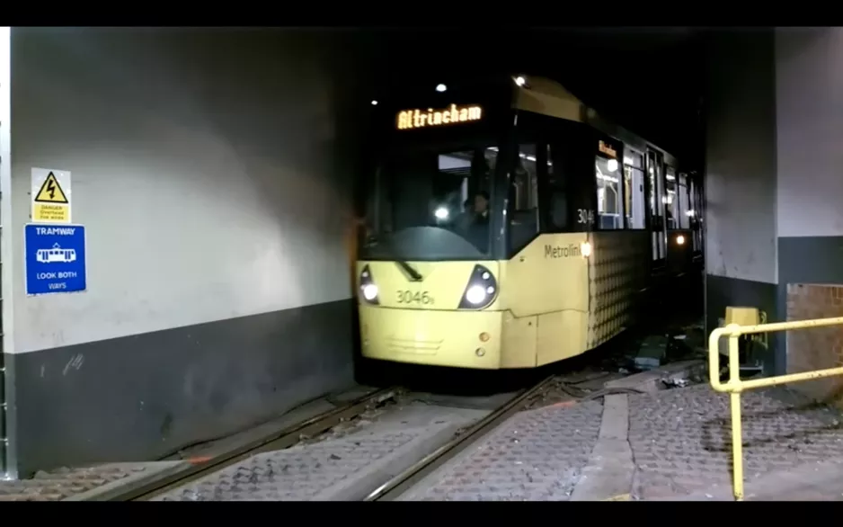 Manchester Metrolink - trams at Piccadilly Station - 29 December 2015