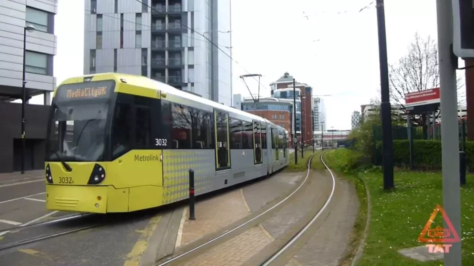 Manchester sporvogne: Eccles to Centre (St. Peters Square)