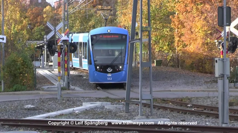 SL Lidingöbanan Ropsten - Lidingöbroen, Stockholm (2015)