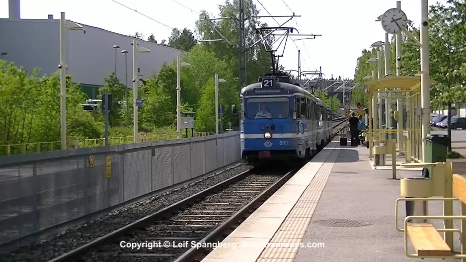 SL Lidingöbanan, Stockholm. Del 9. Gåshaga bro terminal stop