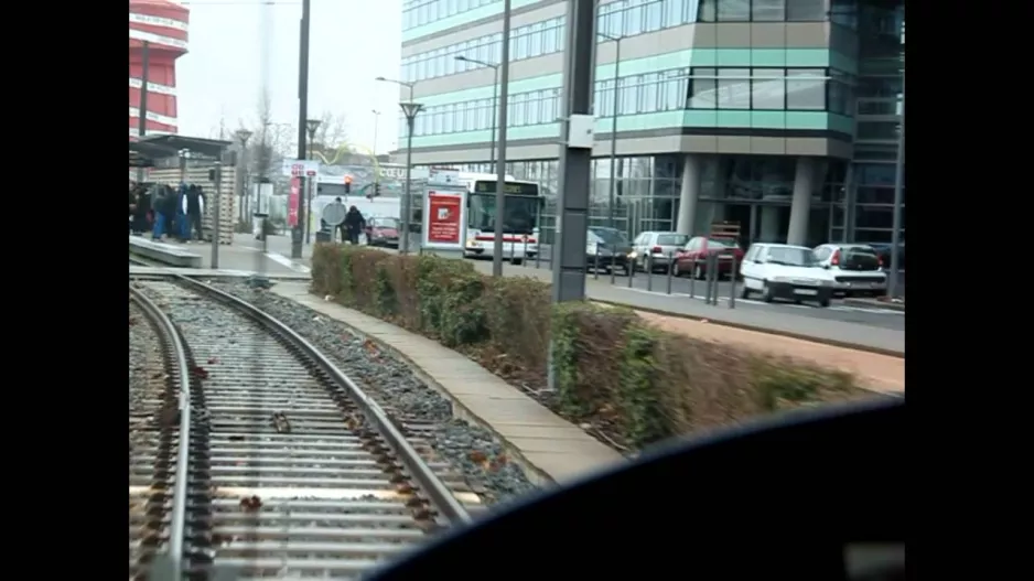 Sporvogn Lyon Ligne T3: Trackvideo Cabview 2012