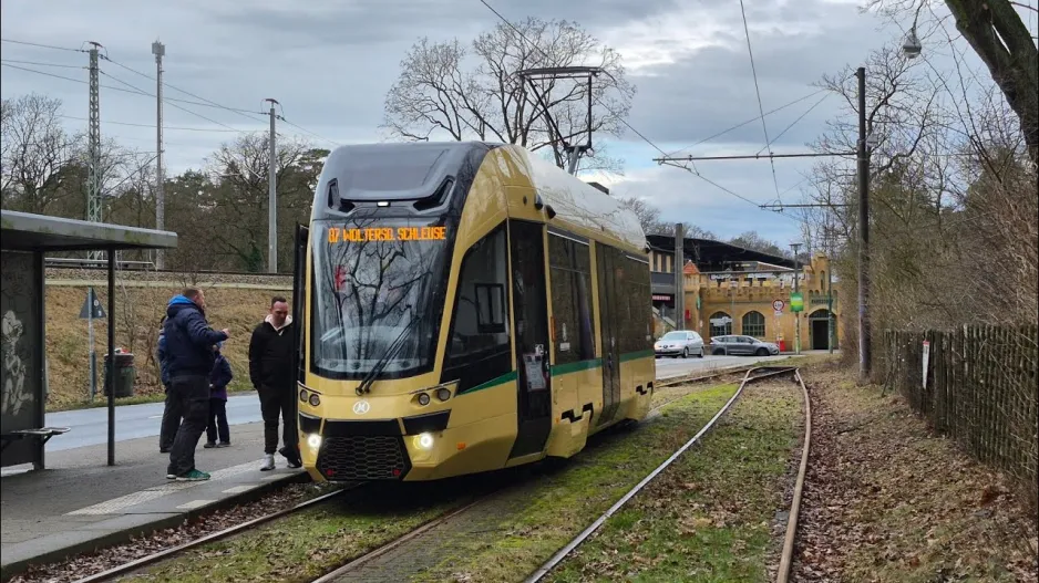 Sporvogn Woltersdorf | Kør i komplet 87 fra Schleuse til Berlin, S Rahnsdorf i Moderus Gama