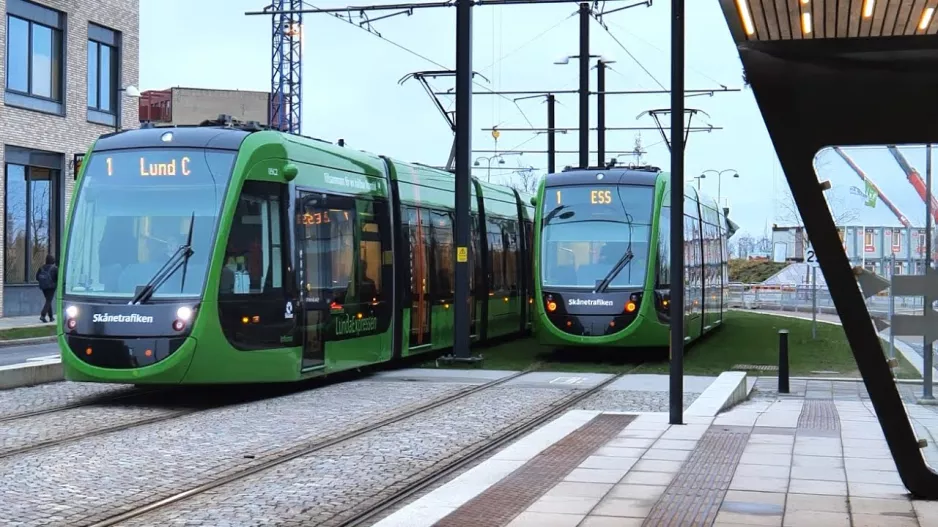 Sporvogne i Lund, Sverige (2022)