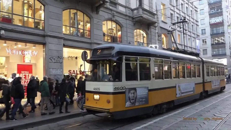 Sporvogne i Milano, Italien - Milanos sporvognsnetværk (2016)