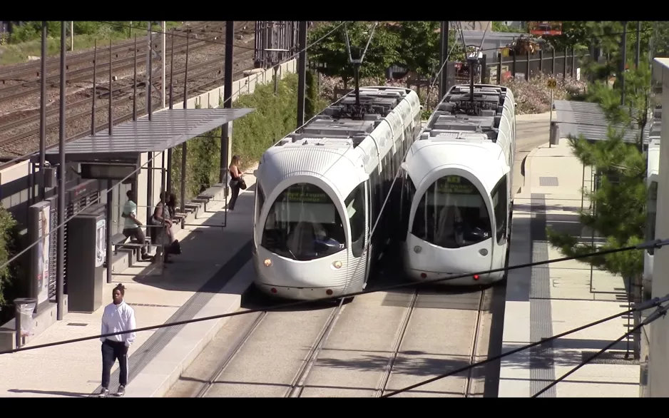T4 & T2 sporvogne i Lyon, Frankrig (2016)