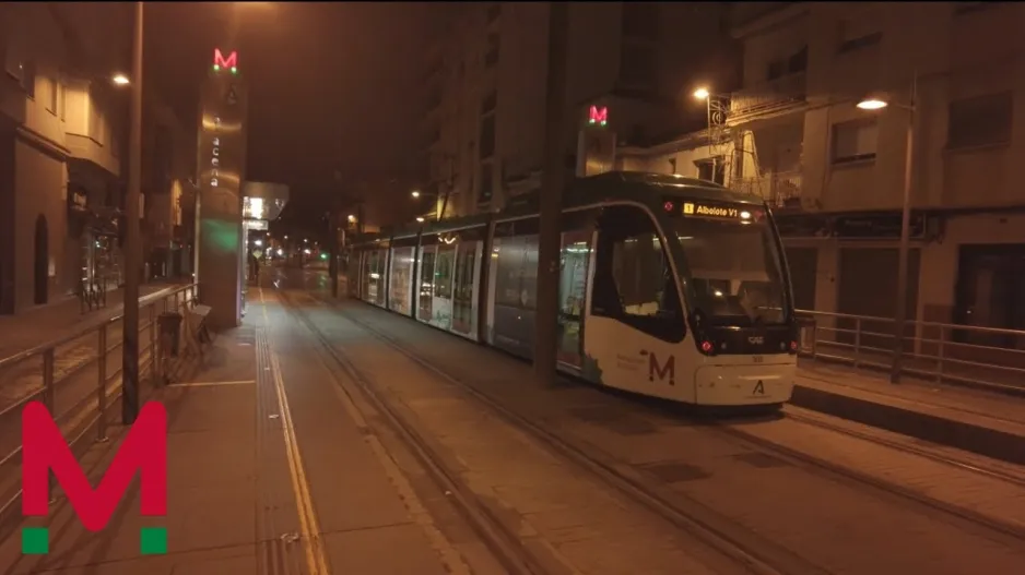 TRAINSPOTTING Granada Metro: Maracena til Albolote om natten