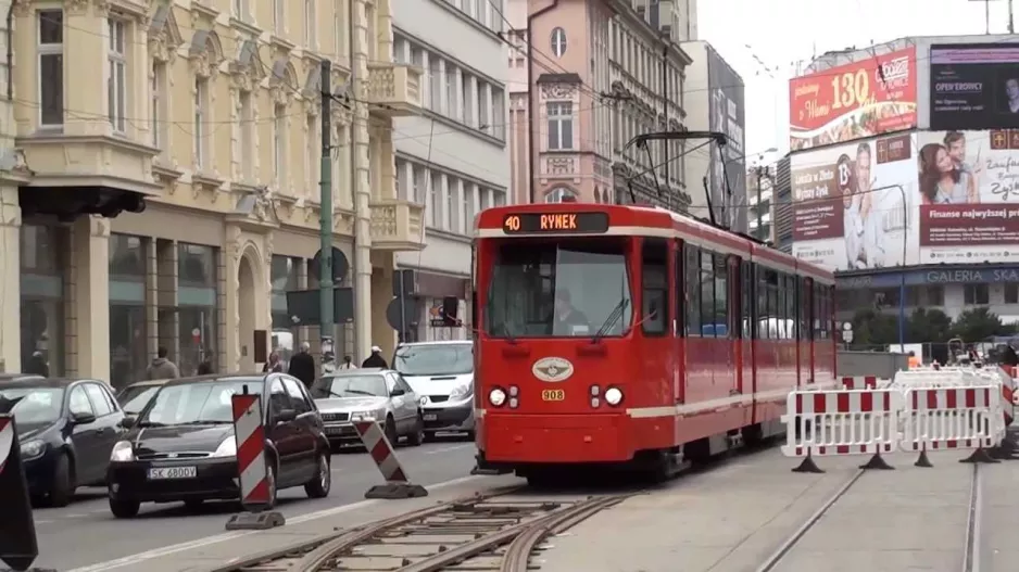 Tramwaje na rynku w Katowicach