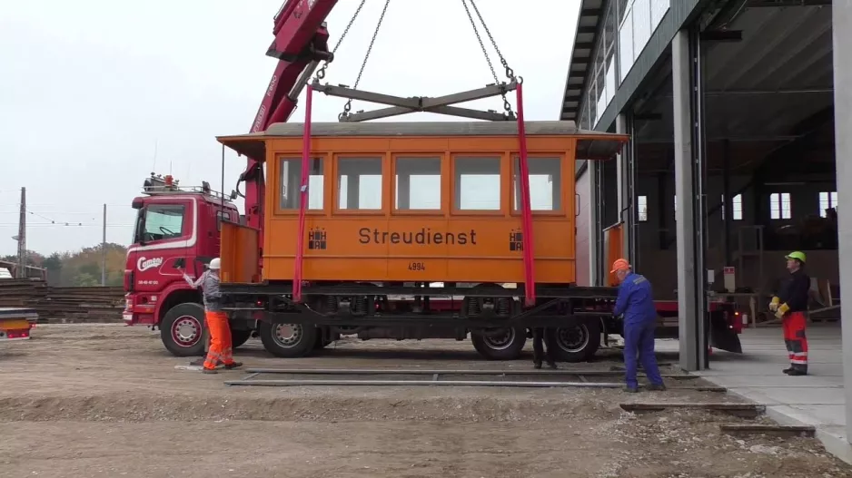 Transport af Hamburg salt sidevogn 4994 (2015)