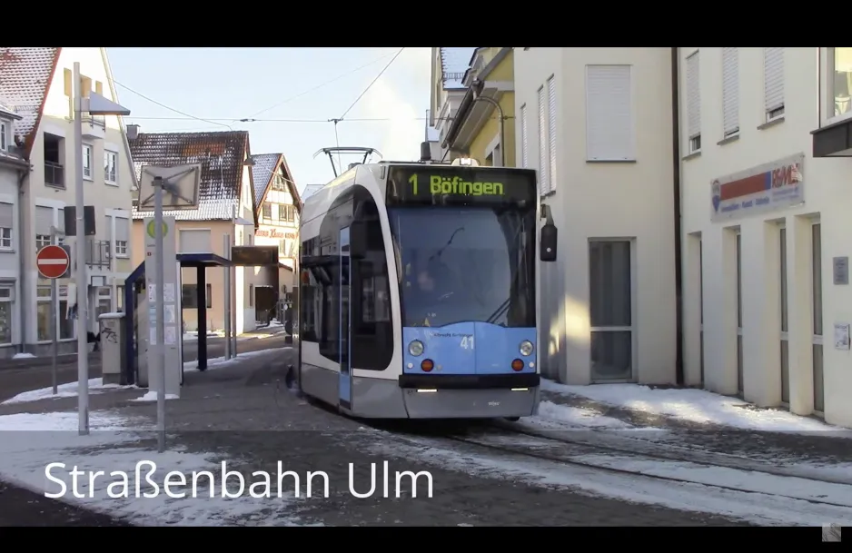 Video af sporvognene i Ulm