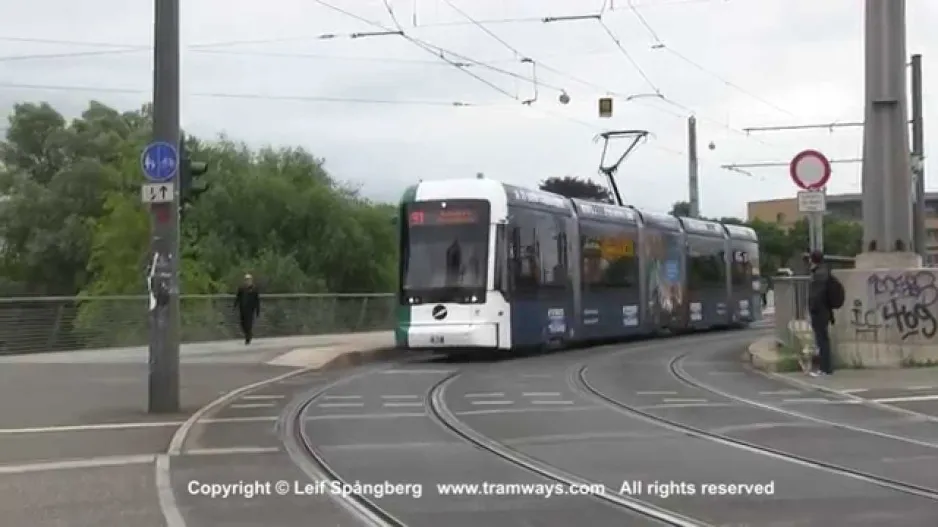 ViP Potsdam Strassenbahn / Sporvogne ved Lange Brücke - Alter Markt, Potsdam, Tyskland